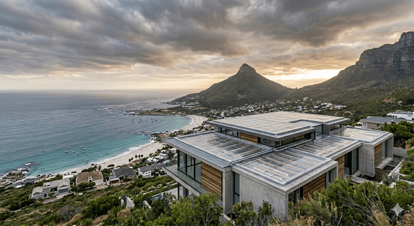 Cape Town suburbs aerial view